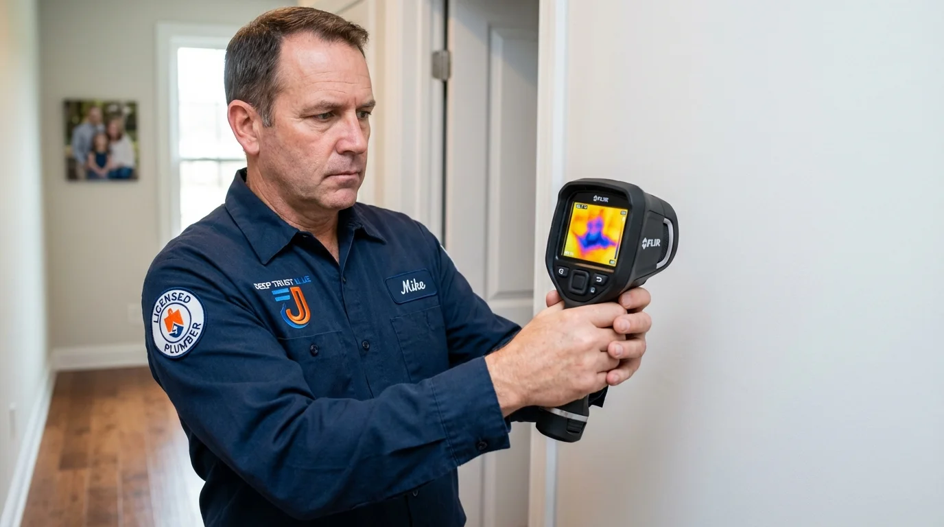 Thermal imaging leak detection by Johns Plumbing LLC in Brownsville